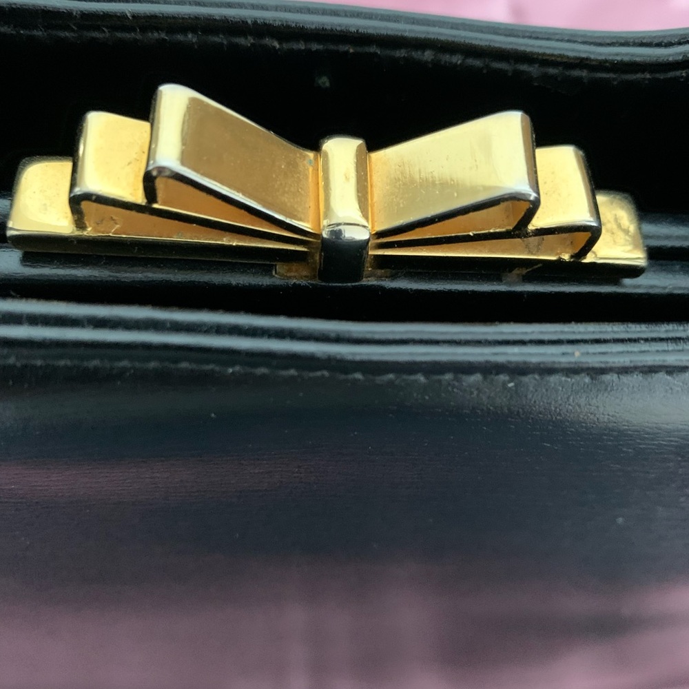 Classic Black Leather Handbag